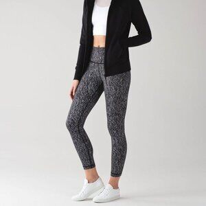 lululemon athletica Black and White Patterned Leggings